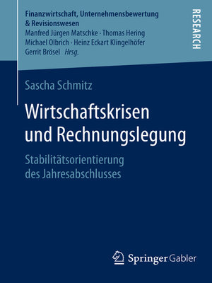 cover image of Wirtschaftskrisen und Rechnungslegung